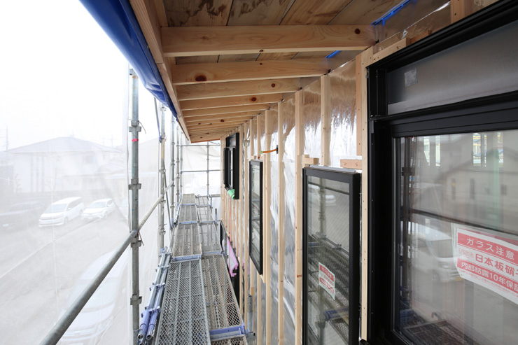 建築中の自邸で構造見学会開催します。